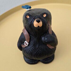 Bearfoots Resin Black Bear "Walk About" By Jeff Fleming 5"H